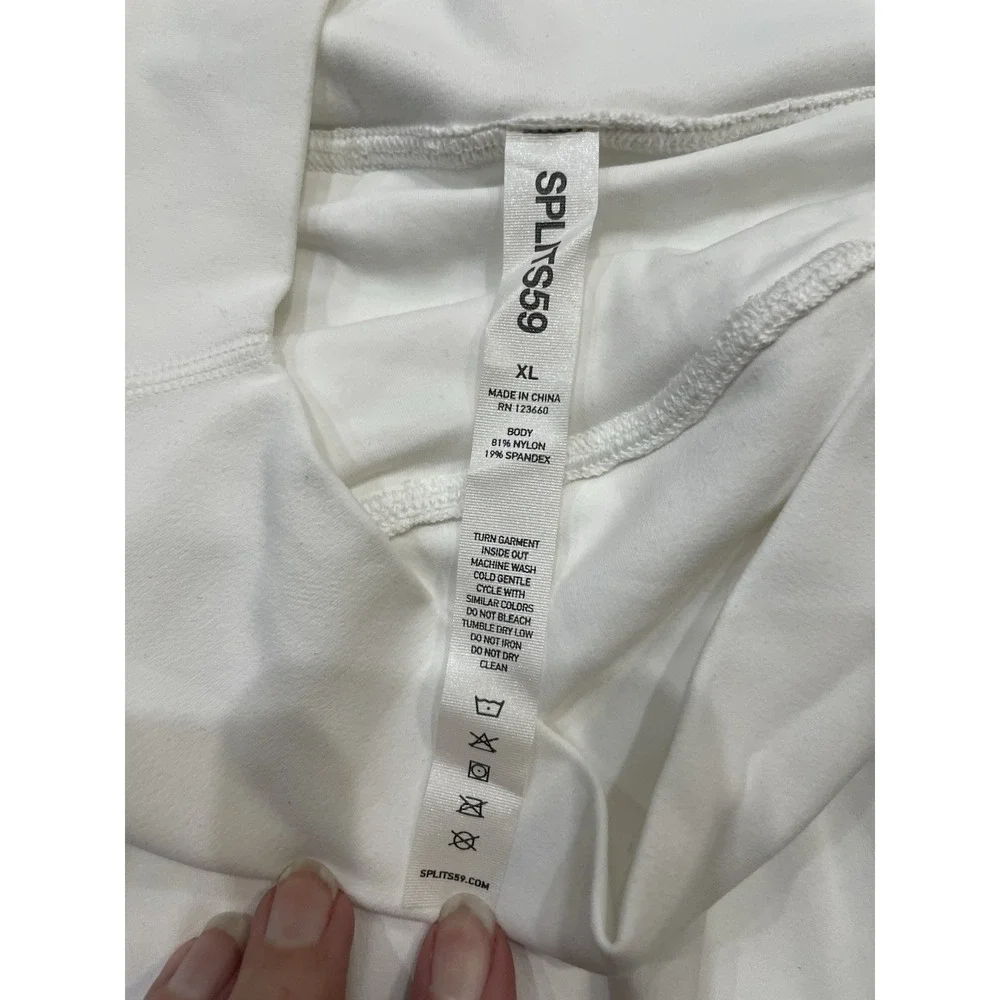 NWT  Splits59 Ella Airweight High Waist Women's Skort‎ MSRP $128 White Sz XL New